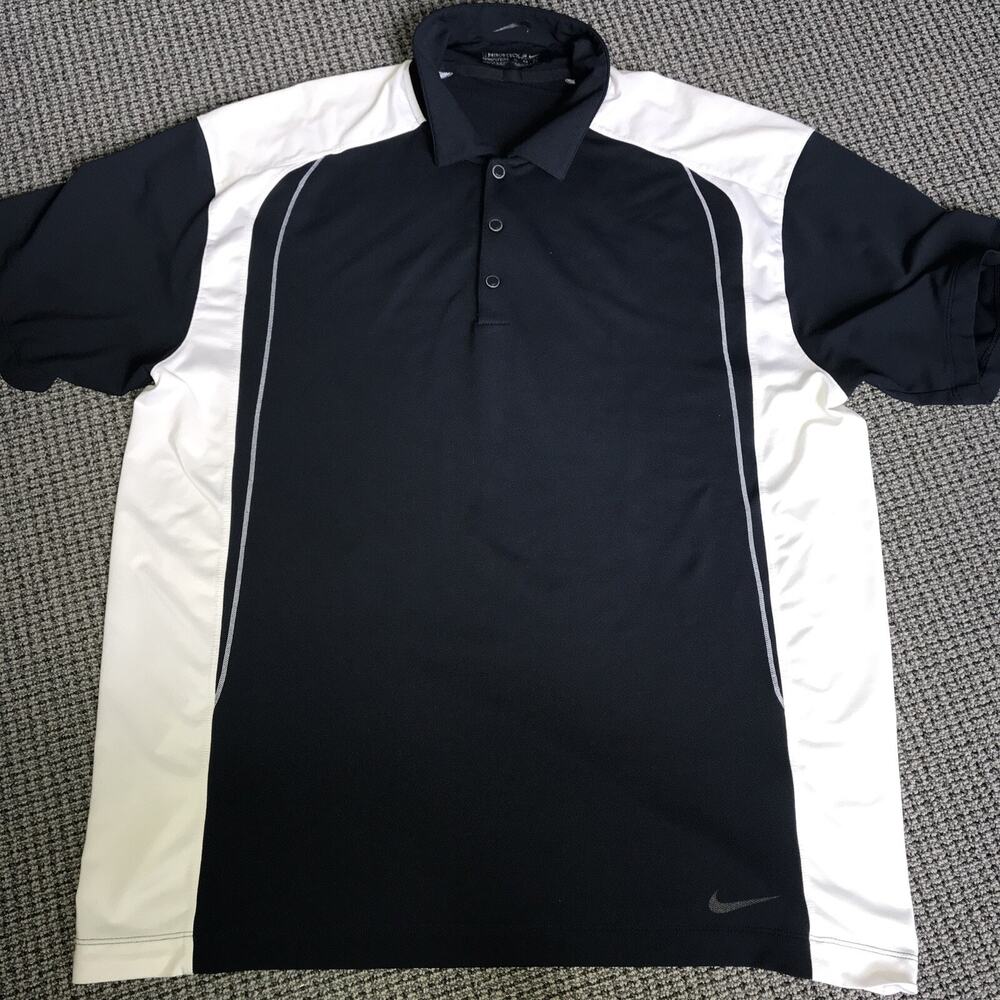 Nike golf‎ fit dry polo shirt xl Blue/white